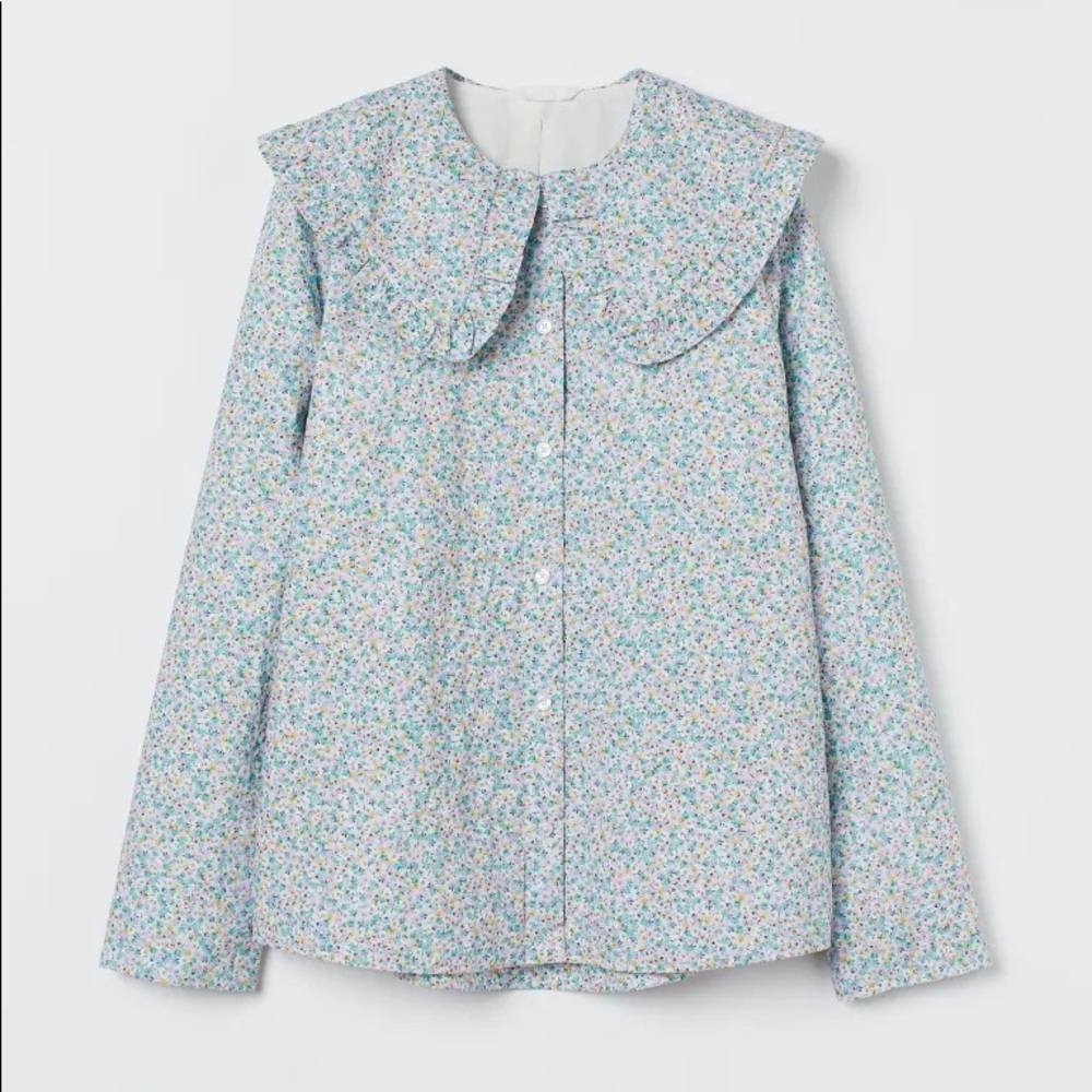 H&M quilted floral jacket